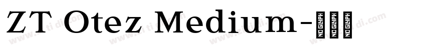ZT Otez Medium字体转换